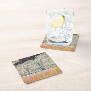 Luminous Equivalent of Passionate Emotions Square Paper Coaster