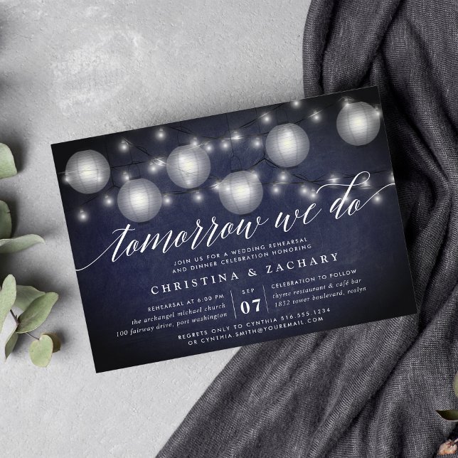 Luminous Evening | Rehearsal Dinner Invitation (Creator Uploaded)