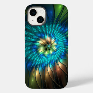 Luminous Fantasy Flower, Colourful Abstract Fracta Case-Mate iPhone 14 Case