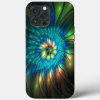 Luminous Fantasy Flower, Colourful Abstract Fracta