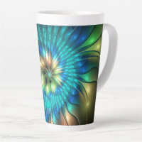 Luminous Fantasy Flower, Colourful Abstract Fracta