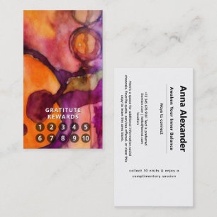 Luminous Flow Green Abstract Watercolor Business Card