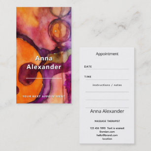Luminous Flow   Green Abstract Watercolor  Business Card
