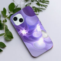 Luminous Flow Purple Abstract Glow