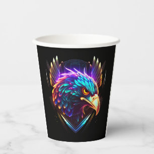 Luminous Glowing Eagle Artistic Paper Cups