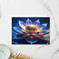Luminous Glowing Lotus Flower