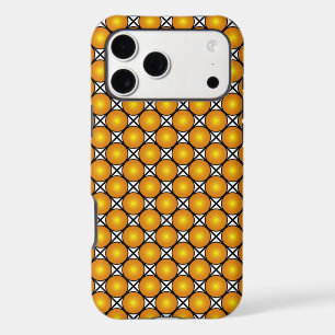 Luminous Golden Dots Black White Lattice Pattern