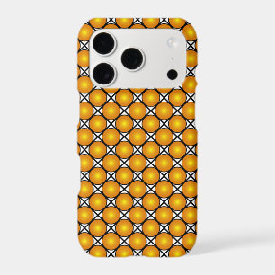 Luminous Golden Dots Black White Lattice Pattern