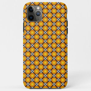 Luminous Golden Dots Black White Lattice Pattern Case-Mate iPhone Case