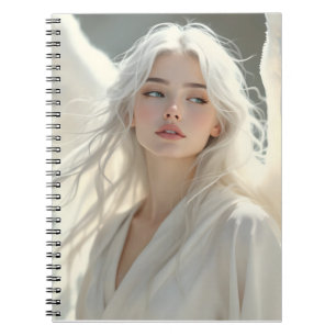 Luminous Guardian – Angel of Silver Dawn Notebook