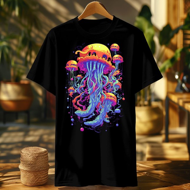 Luminous jellyfish Giant Colourful Jellyfish T-Shirt (Creator Uploaded)