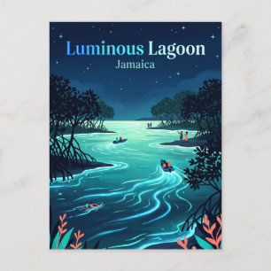 Luminous Lagoon Jamaica Postcard