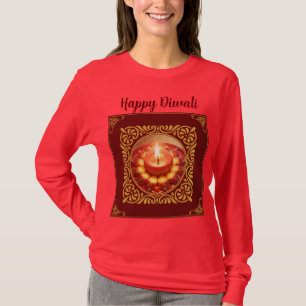 Luminous Lamp Festival: Diwali Greetings T-Shirt