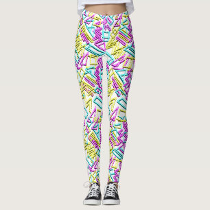 Luminous Light tube pattern. Leggings
