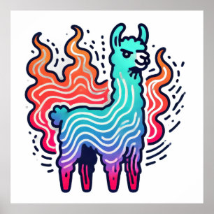 Luminous Llama Poster