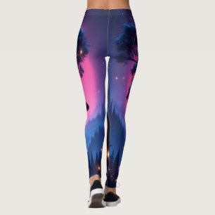 Luminous Love: "Neon Nights and Endless Dreams" Leggings