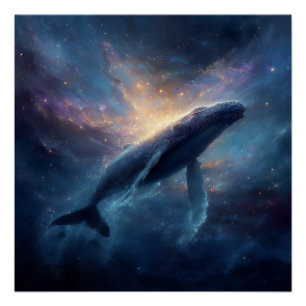 Luminous Nebula Humpback Poster