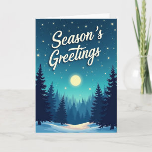 Luminous Night Christmas Card