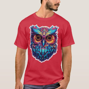 Luminous Nocturne Holographic Owl Splendour 4 T-Shirt