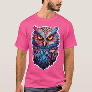 Luminous Nocturne Holographic Owl Splendour 5 T-Shirt
