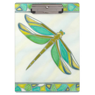 Luminous Pastel Dragonfly by Vanna Lam Clipboard