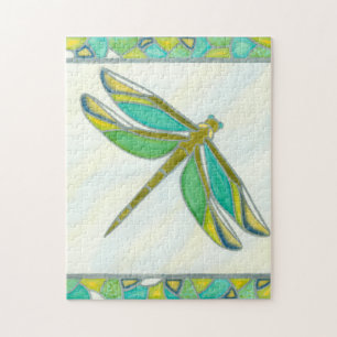 Luminous Pastel Dragonfly by Vanna Lam Jigsaw Puzzle