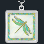 Luminous Pastel Dragonfly by Vanna Lam Silver Plated Necklace<br><div class="desc">Created by Vanna Lam this luminous dragonfly is painted in pastel colours. You may not find its like in nature,  but it is a stunning creation nonetheless. Order your print today!</div>