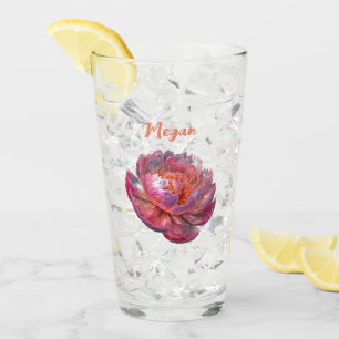 Luminous Peony Blossom Glass
