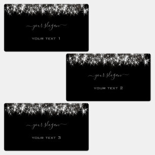 Luminous Platinum Silver Glitter Elegant Beauty 