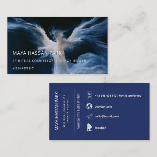 Luminous Presence Winged Angel Business Card