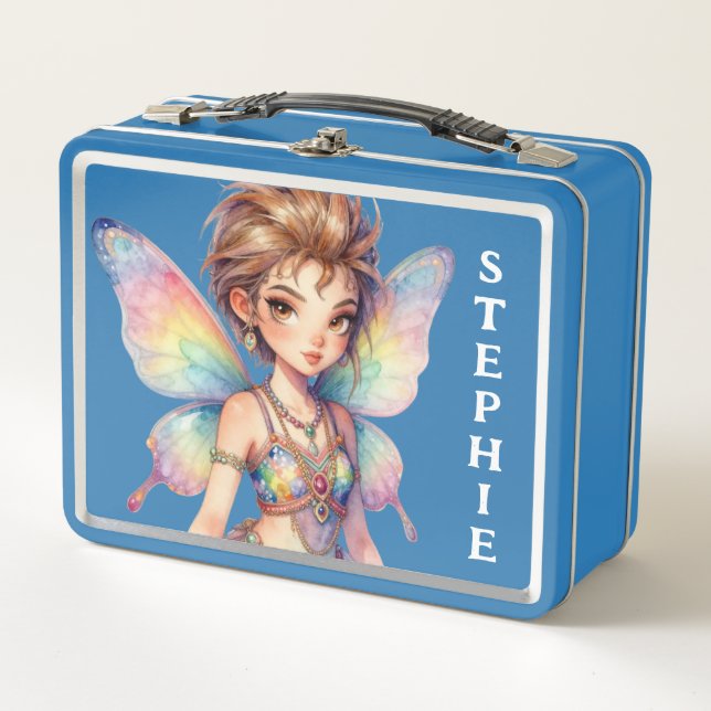 Luminous Rainbow Guardian fairy Metal Lunch Box (Front)