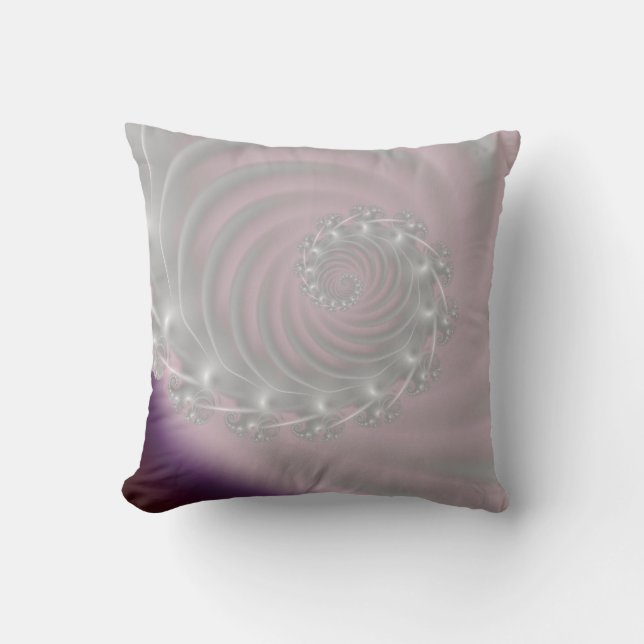 Luminous Sequence Art Throw Pillow (Front)