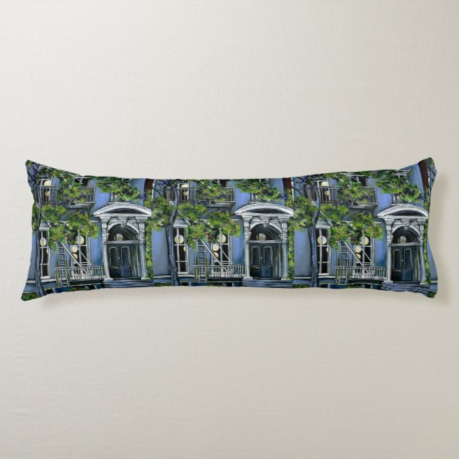 Luminous Shere from Within, New York City Body Cushion (Front)