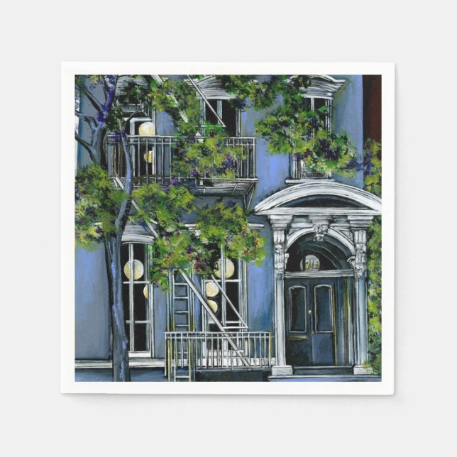 Luminous Sphere from Within, New York City Napkin (Front)