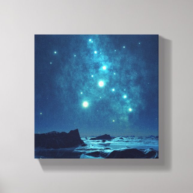 Luminous Stars Canvas Print (Front)