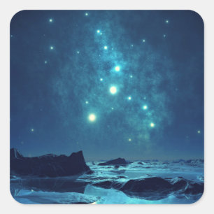 Luminous Stars Square Sticker