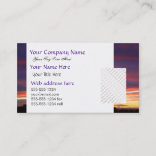 Luminous Sunset custom Business Card
