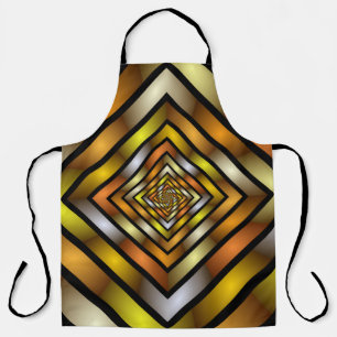 Luminous Tunnel Colourful Trippy Fractal Graphic Apron