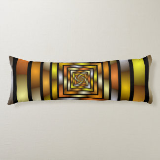 Luminous Tunnel Colourful Trippy Fractal Graphic Body Cushion