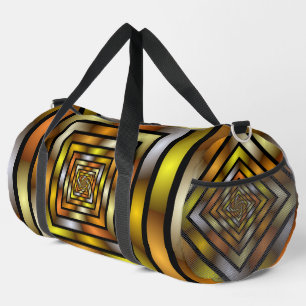 Luminous Tunnel Colourful Trippy Fractal Graphic Duffle Bag
