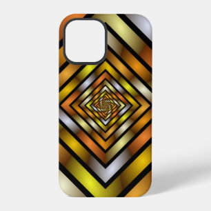 Luminous Tunnel Colourful Trippy Fractal Graphic iPhone 12 Pro Case