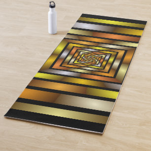 Luminous Tunnel Colourful Trippy Fractal Graphic Yoga Mat
