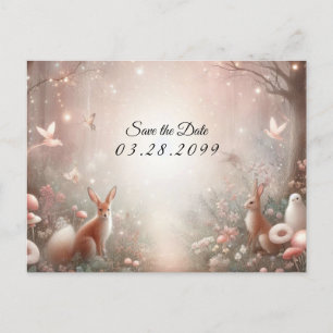 Luminous Woodland Realm of Sparkle and Bloom Announcement Postcard