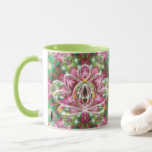 Luminous Zen Lotus Mug (With Donut)