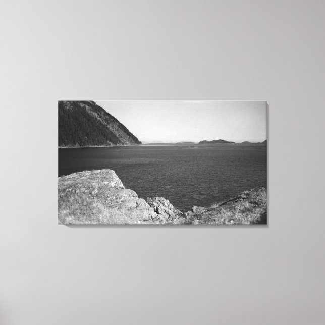 Lummi Island, WA - View from Lummi Rocks Canvas Print (Front)