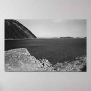Lummi Island, WA - View from Lummi Rocks Poster