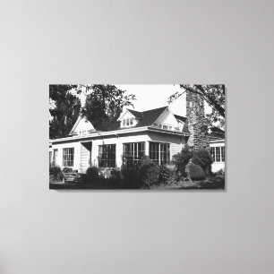 Lummi Island, WA - View Loganita Lodge Photograp Canvas Print