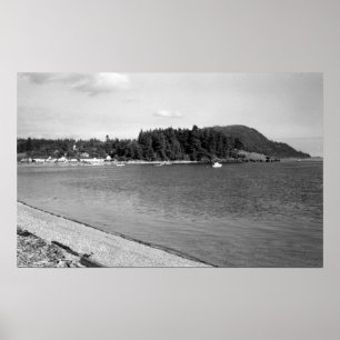 Lummi Island, WA - View of Lago Bay Photograph Poster