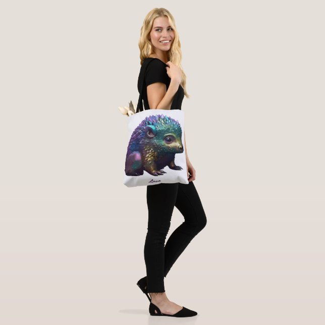 Lumos the Hedgehog Tote Bag (On Model)