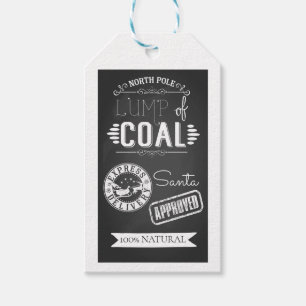 lump of coal Christmas party joke gift Gift Tags